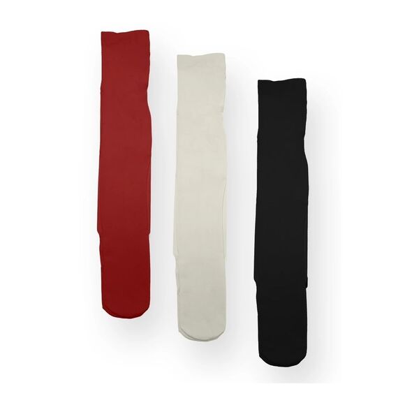 Wonder Nation Girls' Opaque Tights, 3 Pack, Size L(12-16) - Picture 1 of 4